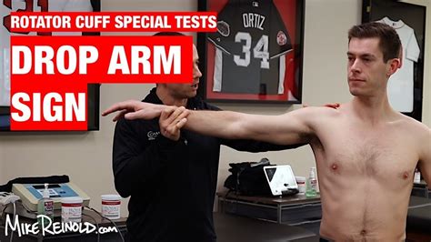 rotator cuff drop test|shoulder test for rotator cuff.